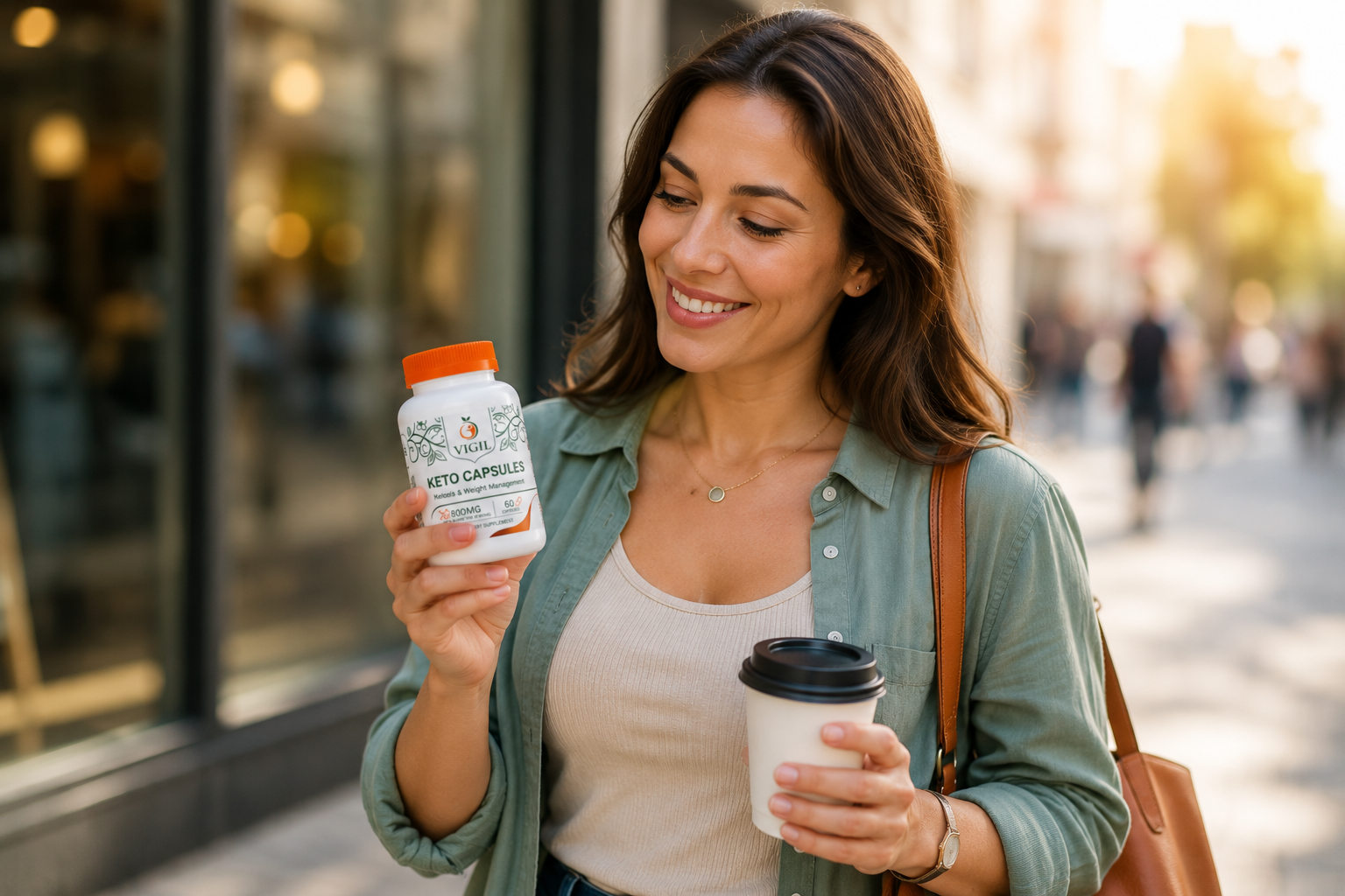 Happy customer enjoying a healthy, active lifestyle